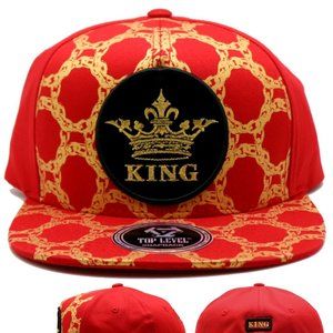Crowned King Top Level LUXE Chains Snapback Hat